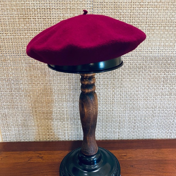 Express Accessories - 🌟HP🌟NWOT Burgundy Wool Basque Beret by Express OSFM